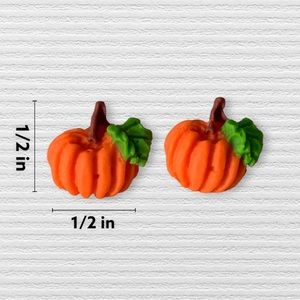 pumpkin earrings | stud earrings | halloween